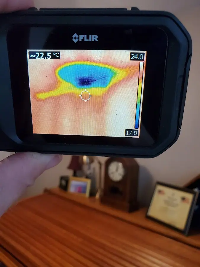 Thermal imaging inspection for water damage in Hopkinton